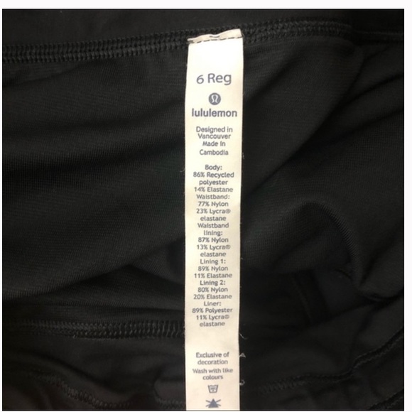 LULULEMON Black Speed Up Shorts 2.5” Inseam Liner Adjustable Waist Vented 6 Reg - Picture 3 of 10